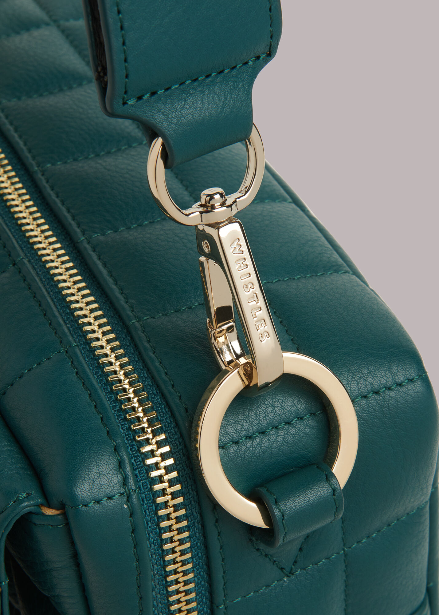 Teal Quilted Bibi Crossbody Bag WHISTLES