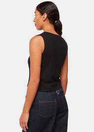 Button Front Rib Tank