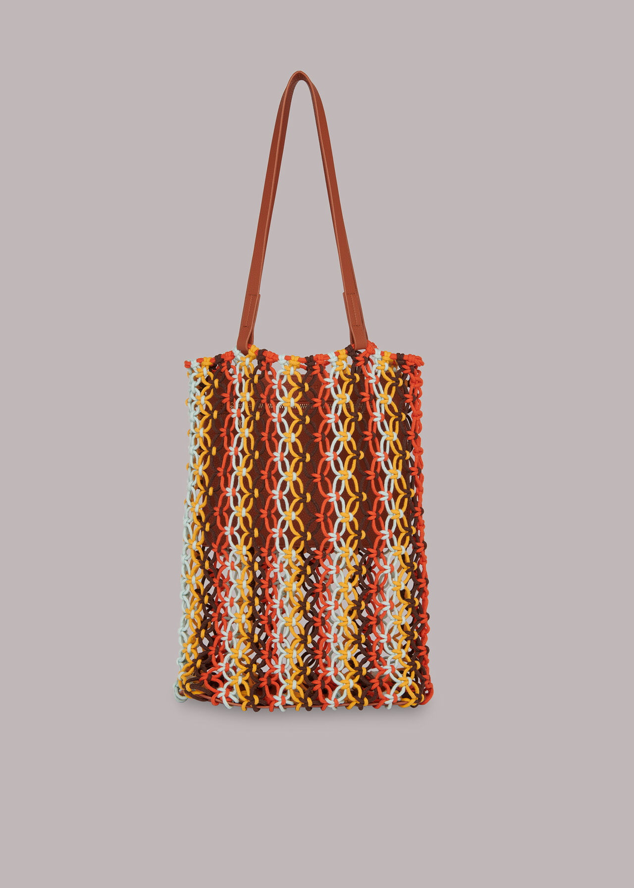 Chaya Striped Crochet Tote Bag