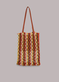 Chaya Striped Crochet Tote Bag