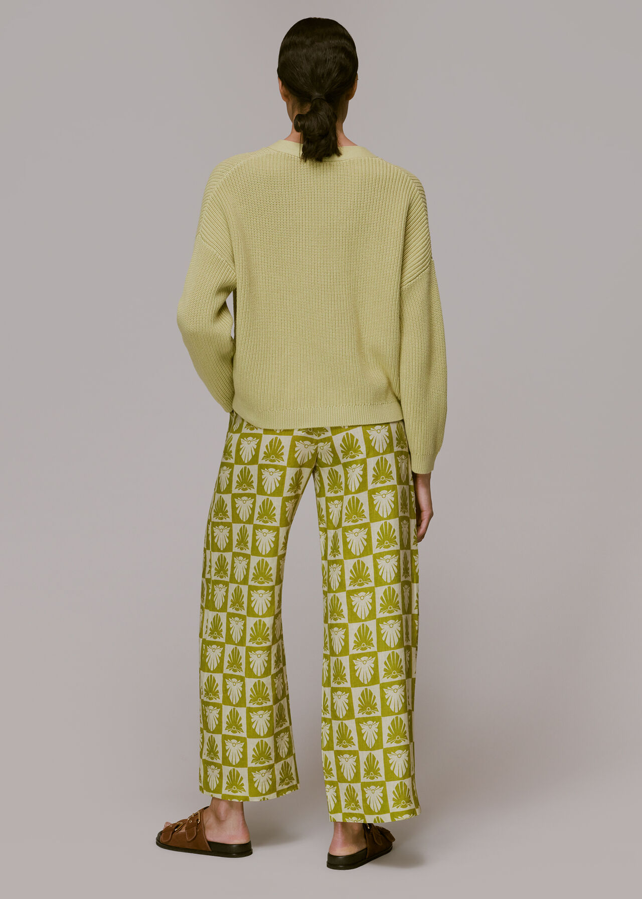 Checkerboard Shells Trouser