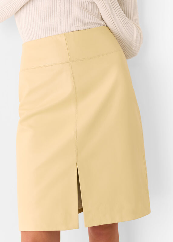 Butter Clean Leather Pencil Skirt