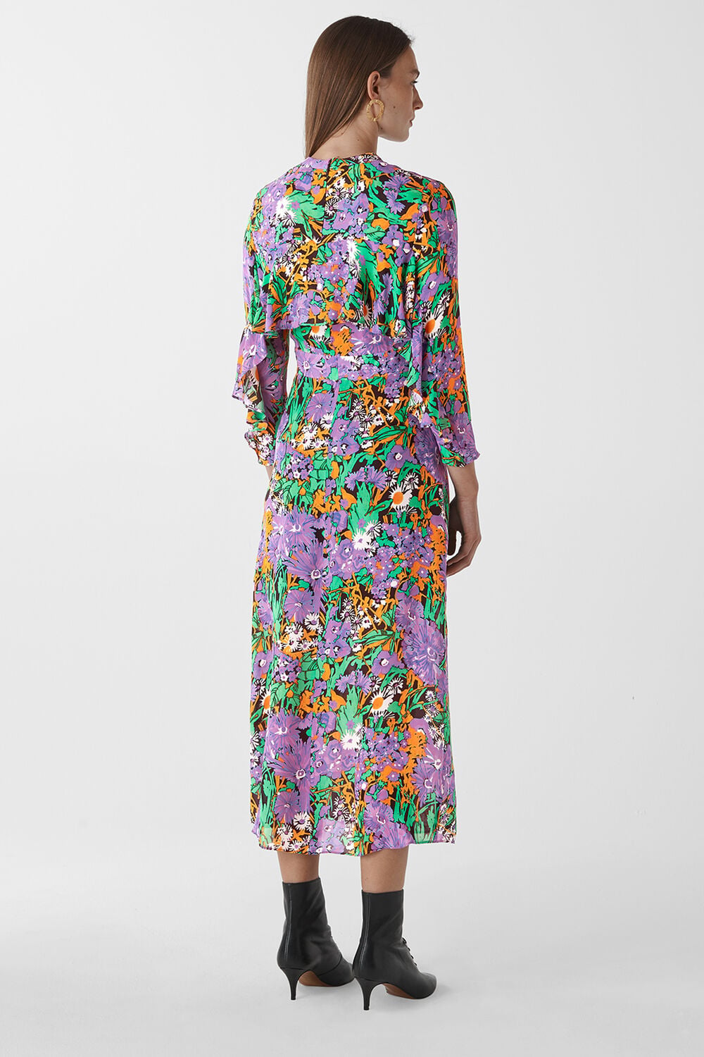 Simone Floral Print Midi Dress