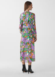 Simone Floral Print Midi Dress