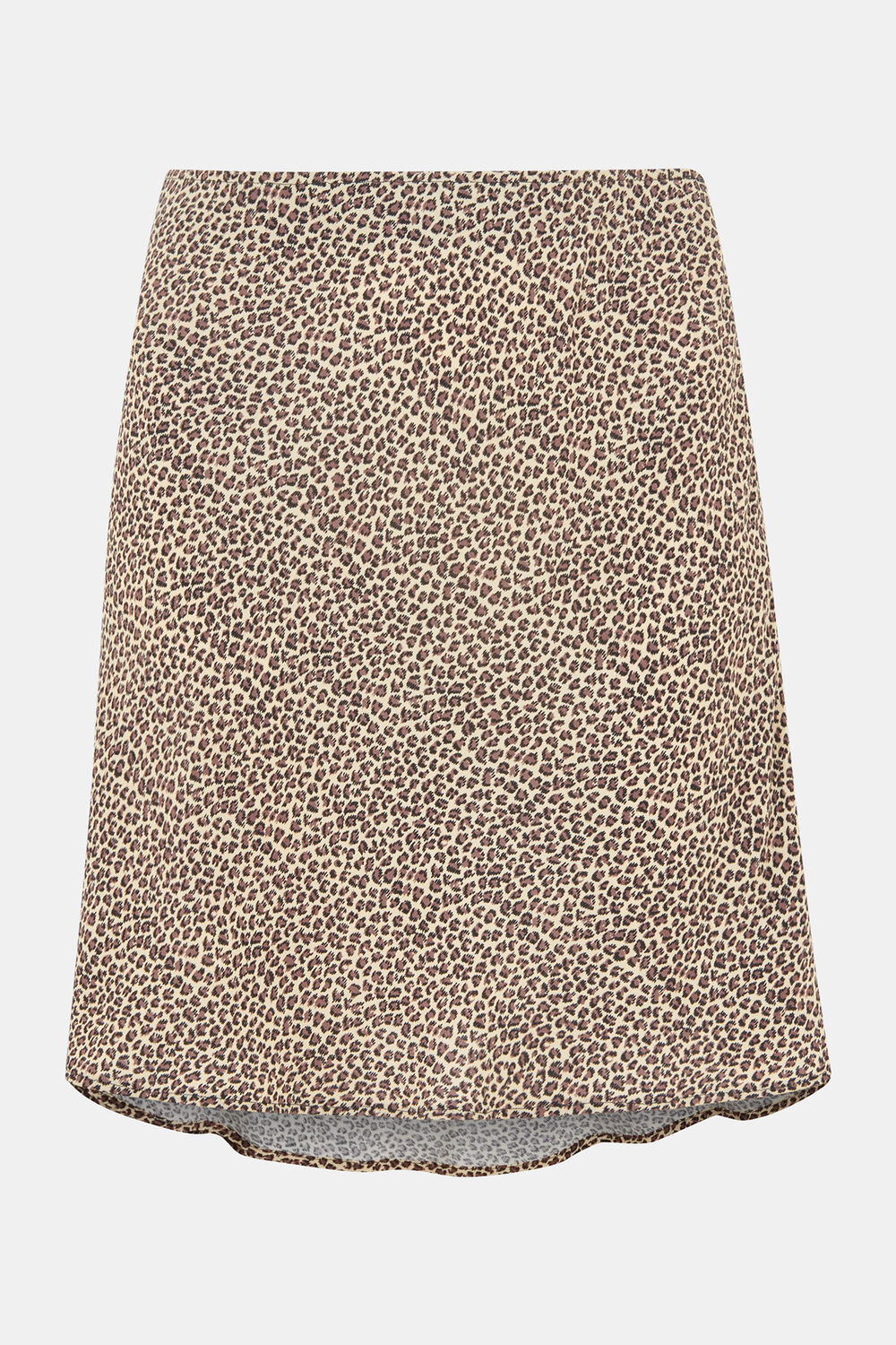 Dashed Leopard Mini Bias Skirt