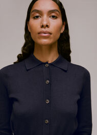 Knitted Button Front Jumpsuit