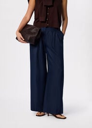 Wide Leg Hopsack Trouser