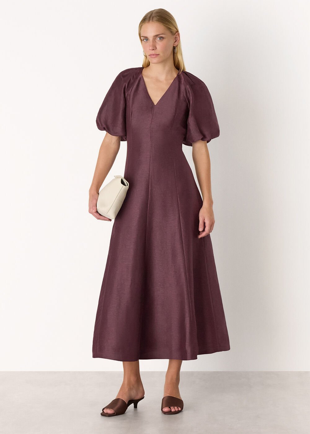 Silk Blend Taffeta Maxi Dress