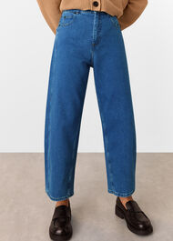 Petite Stretch Barrel Leg Jean