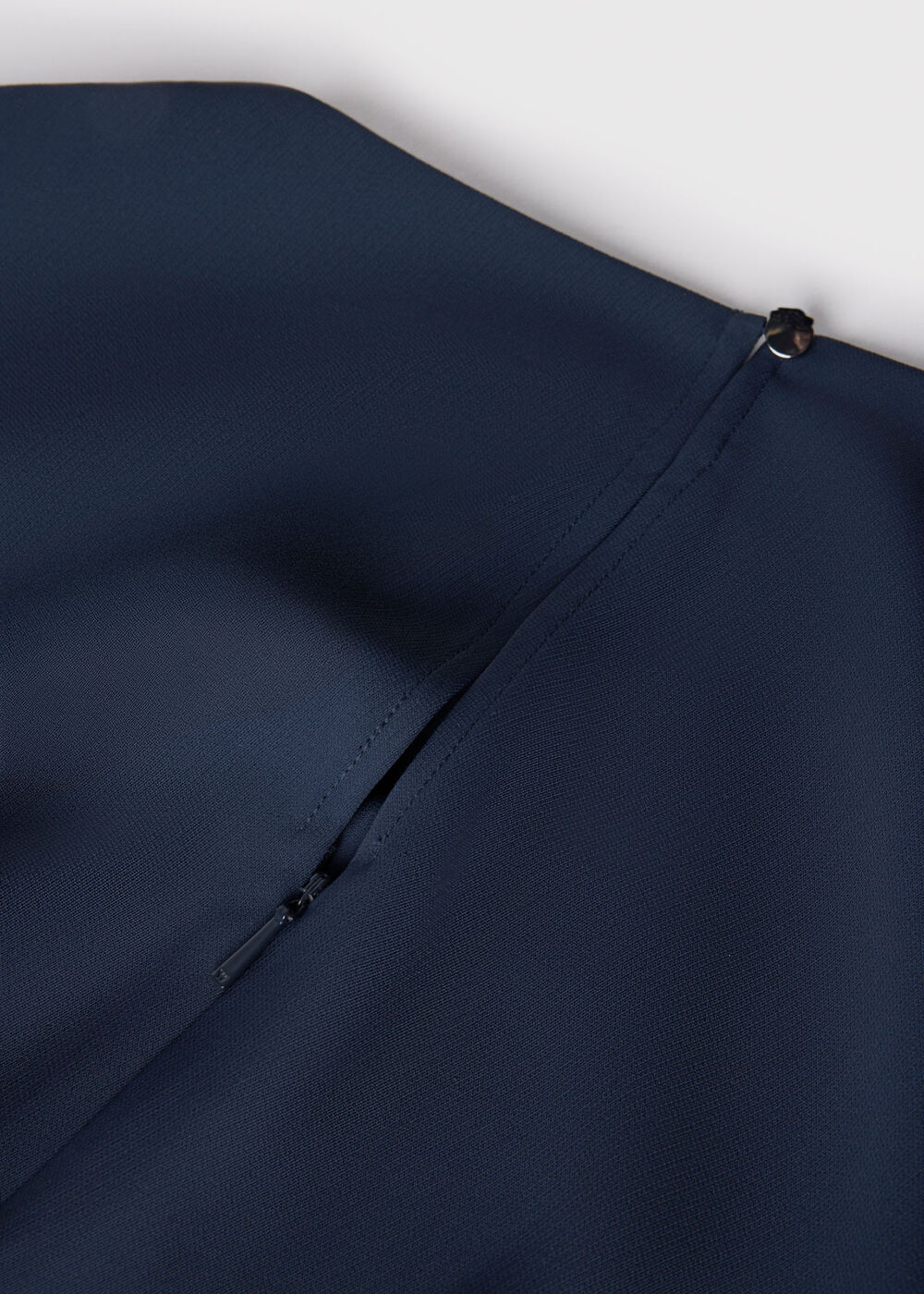 Pleat Detail Asymmetric Dress