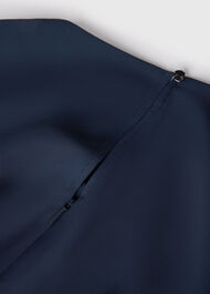 Pleat Detail Asymmetric Dress