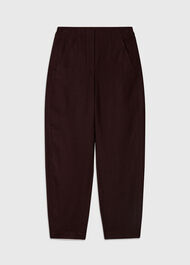 Linen Barrel Leg Trouser