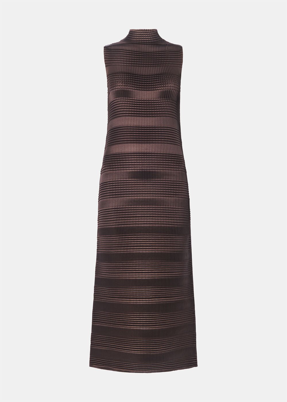 Sleeveless Plisse Midi Dress