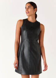 Leather Shift Dress