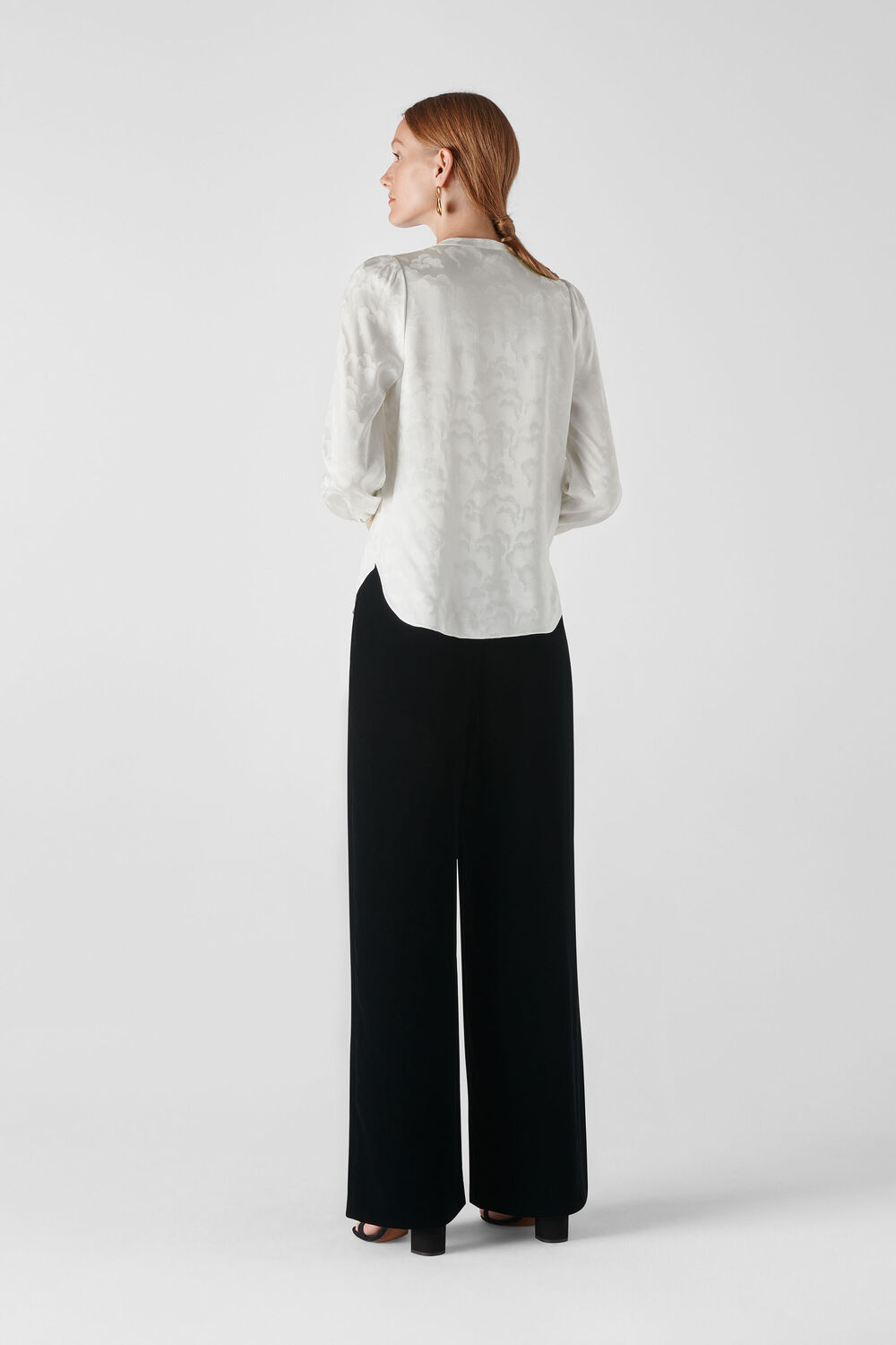 Cloud Jacquard Blouse Ivory/Multi
