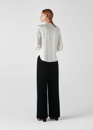 Cloud Jacquard Blouse Ivory/Multi