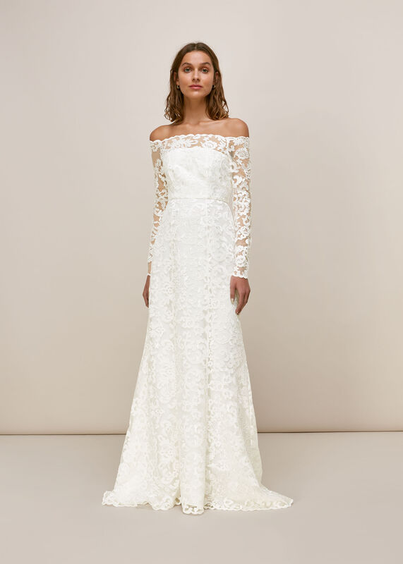 Melba Bardot Wedding Dress