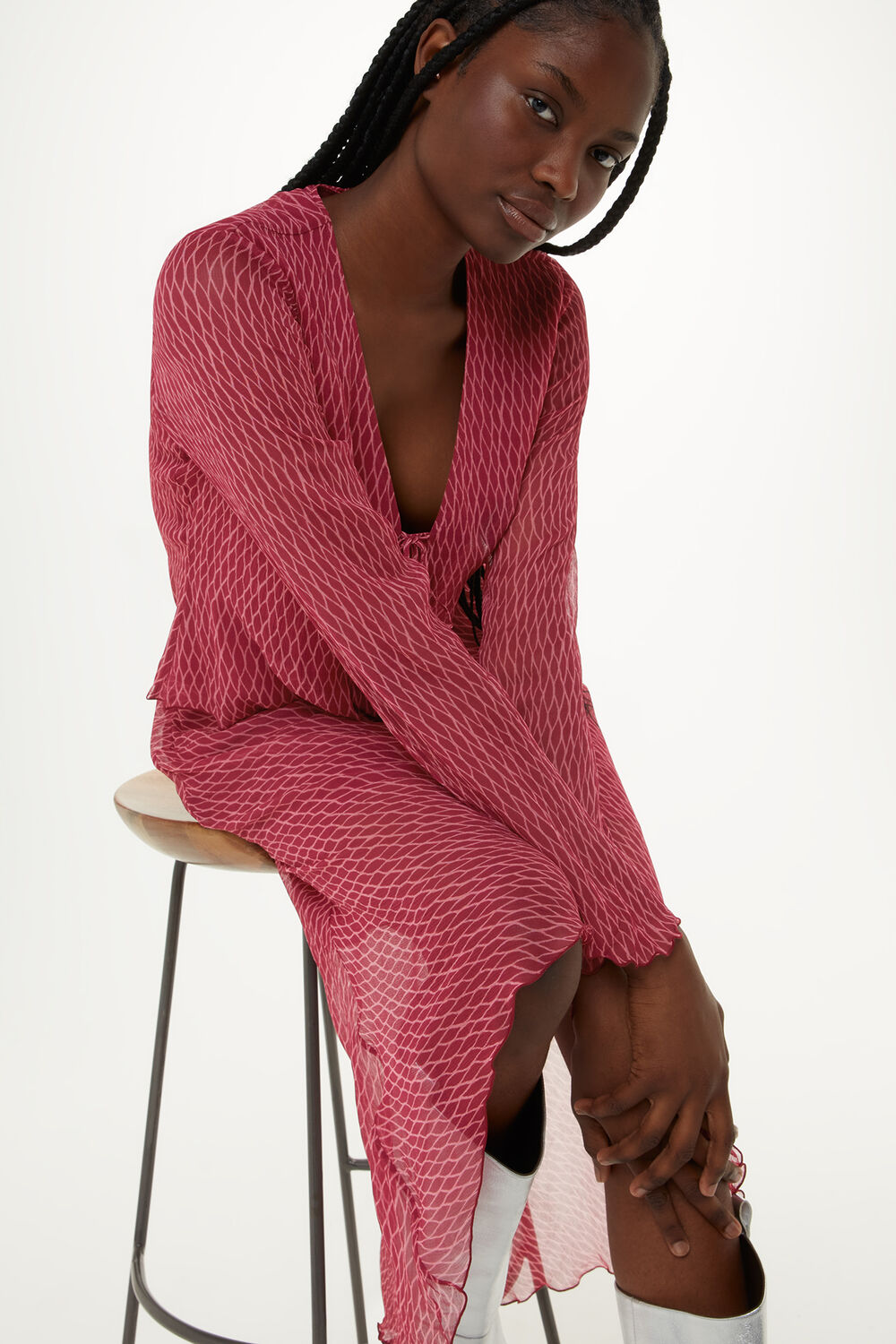 Dainty Net Tie Detail Top