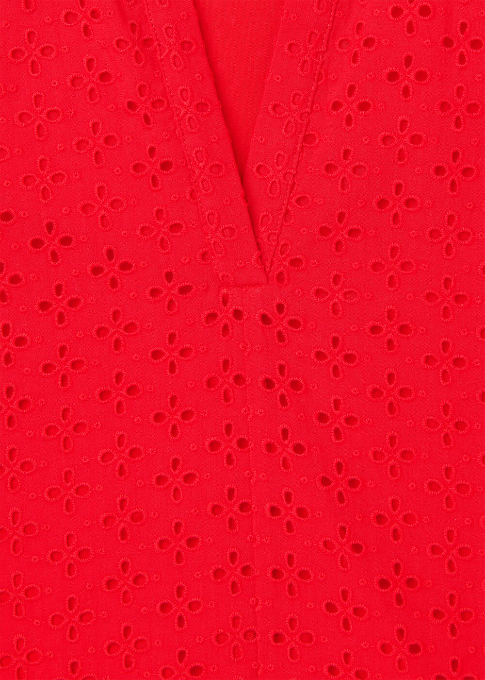 Broderie Cotton Mini Dress