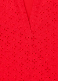 Broderie Cotton Mini Dress