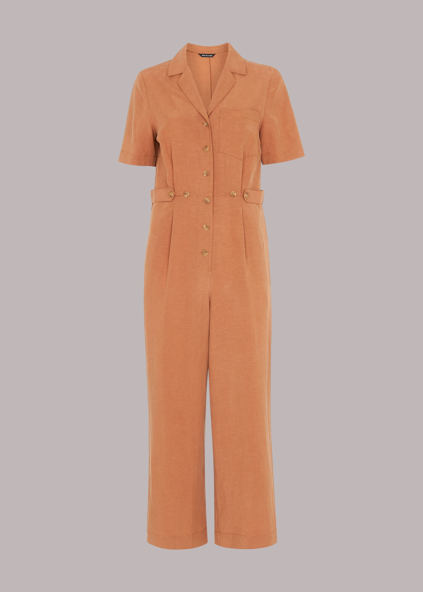 Rust Amee Relaxed Jumpsuit | WHISTLES