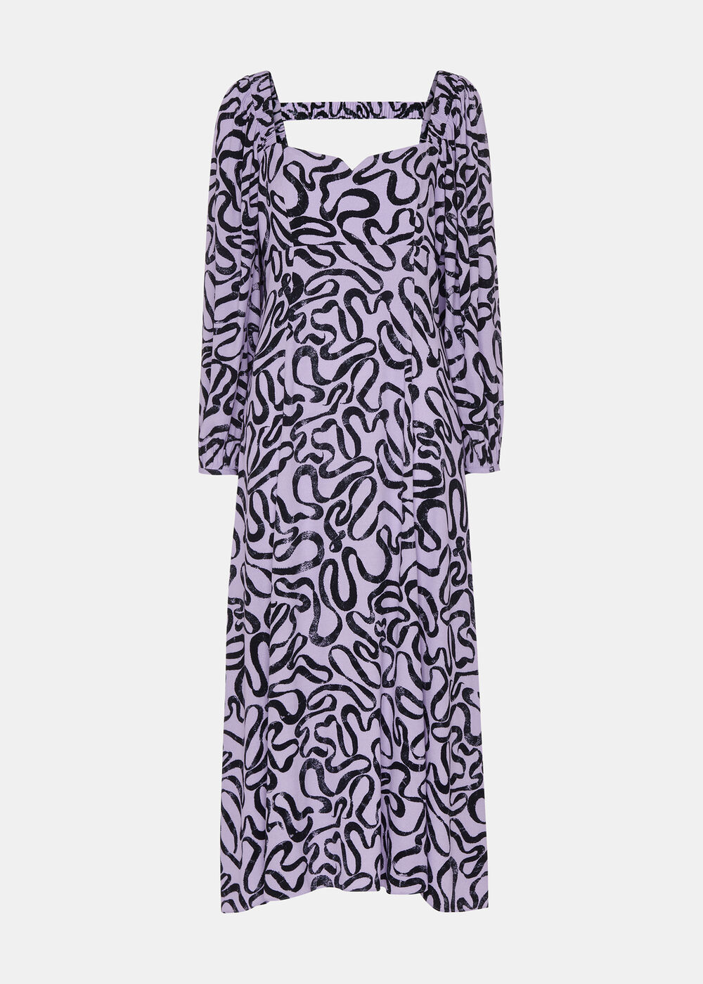 Georgie Ribbon Print Dress
