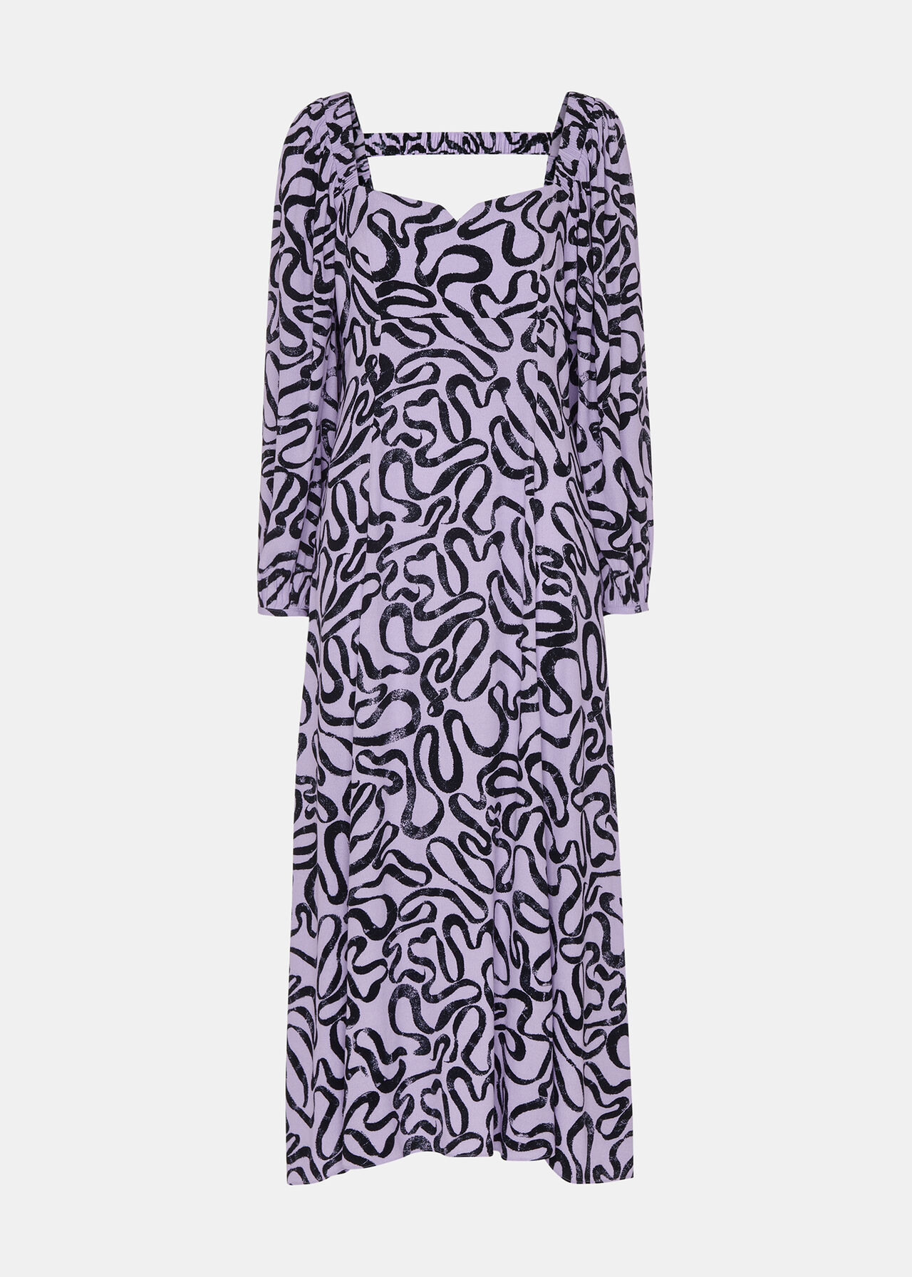 Georgie Ribbon Print Dress