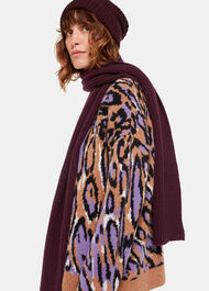 Wool Mix Rib Scarf