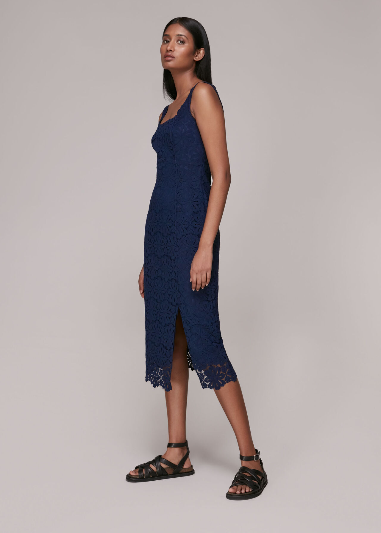 Nova Lace Midi Dress