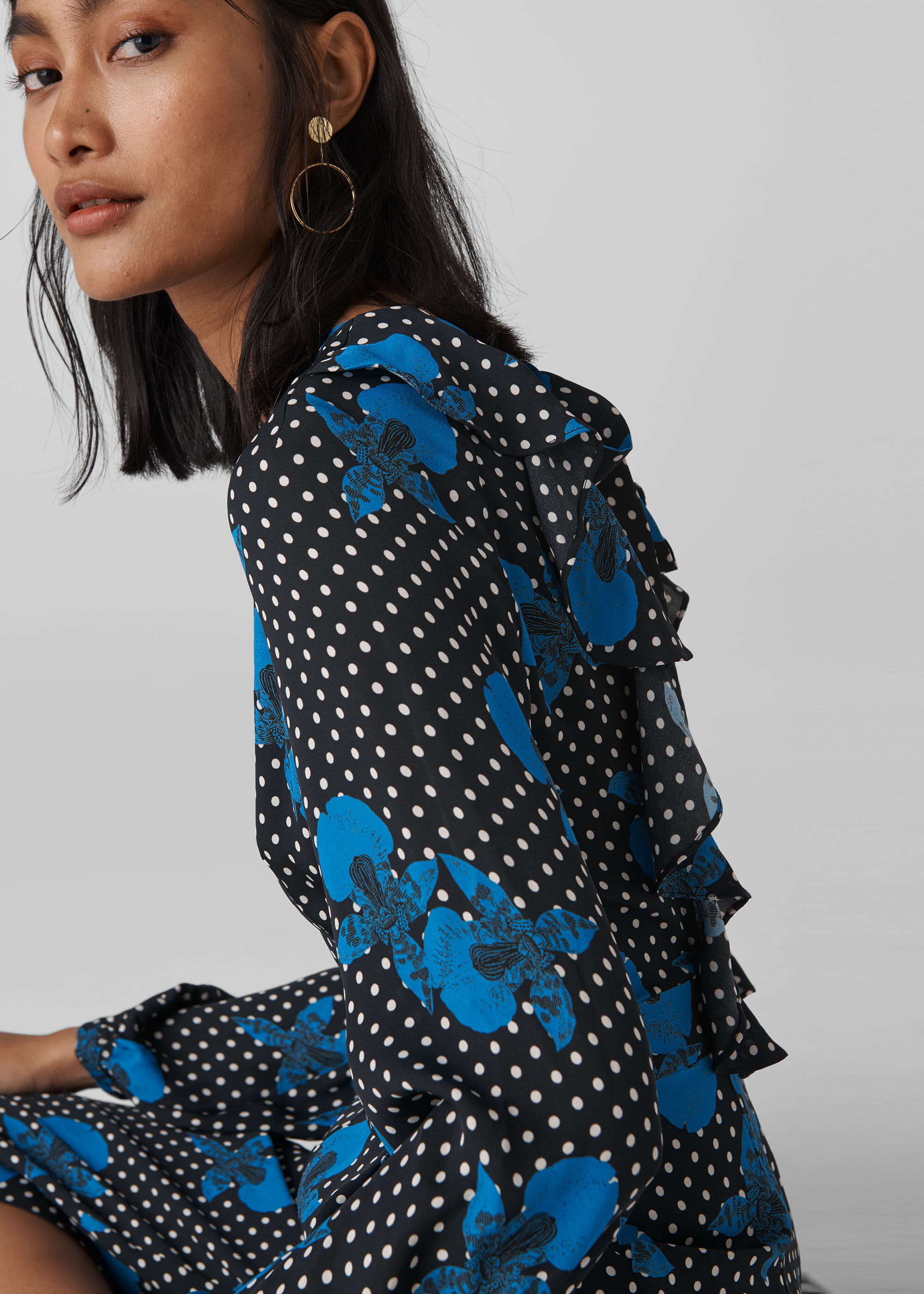 Whistles shop silk jumpsuit