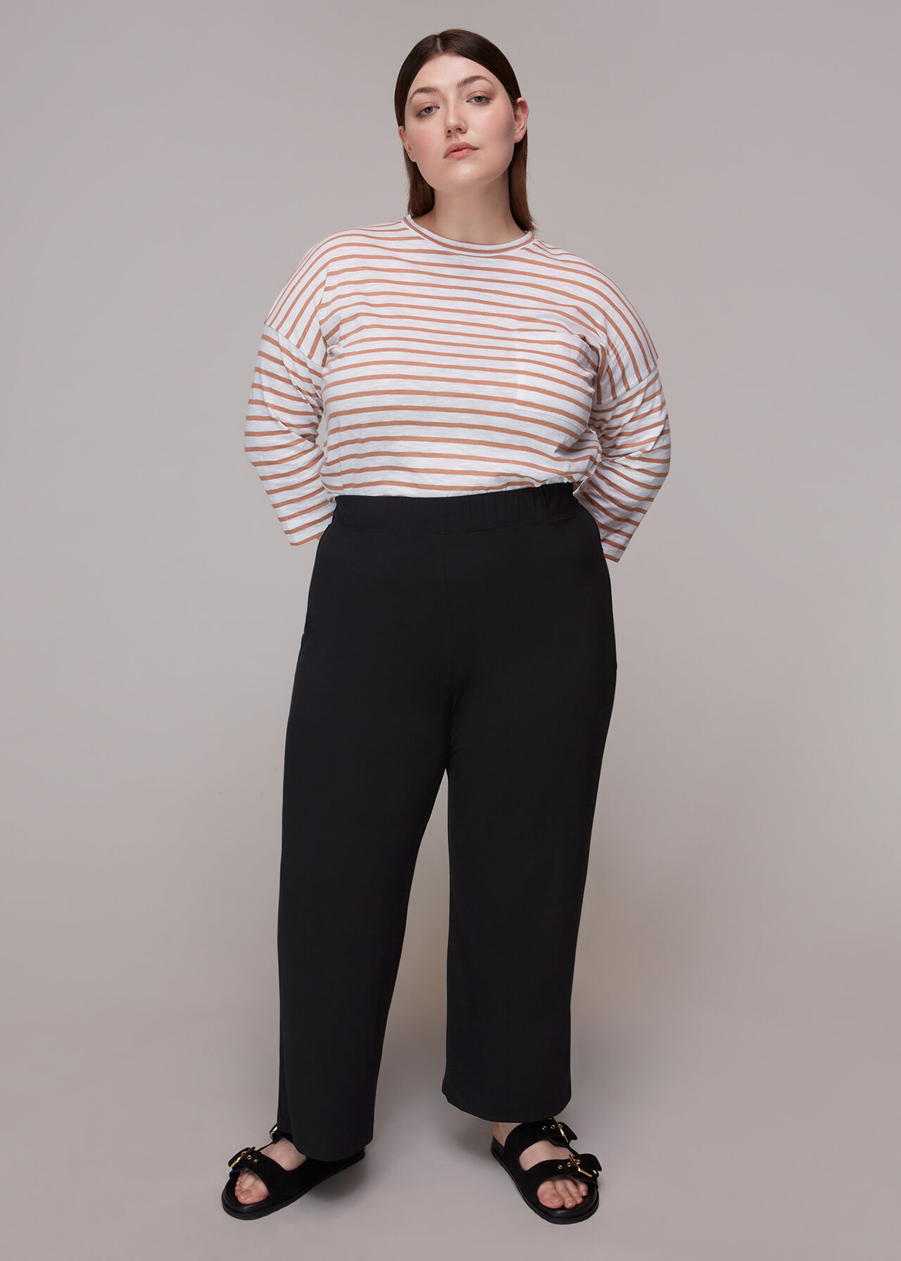 Wide Leg Jersey Trouser