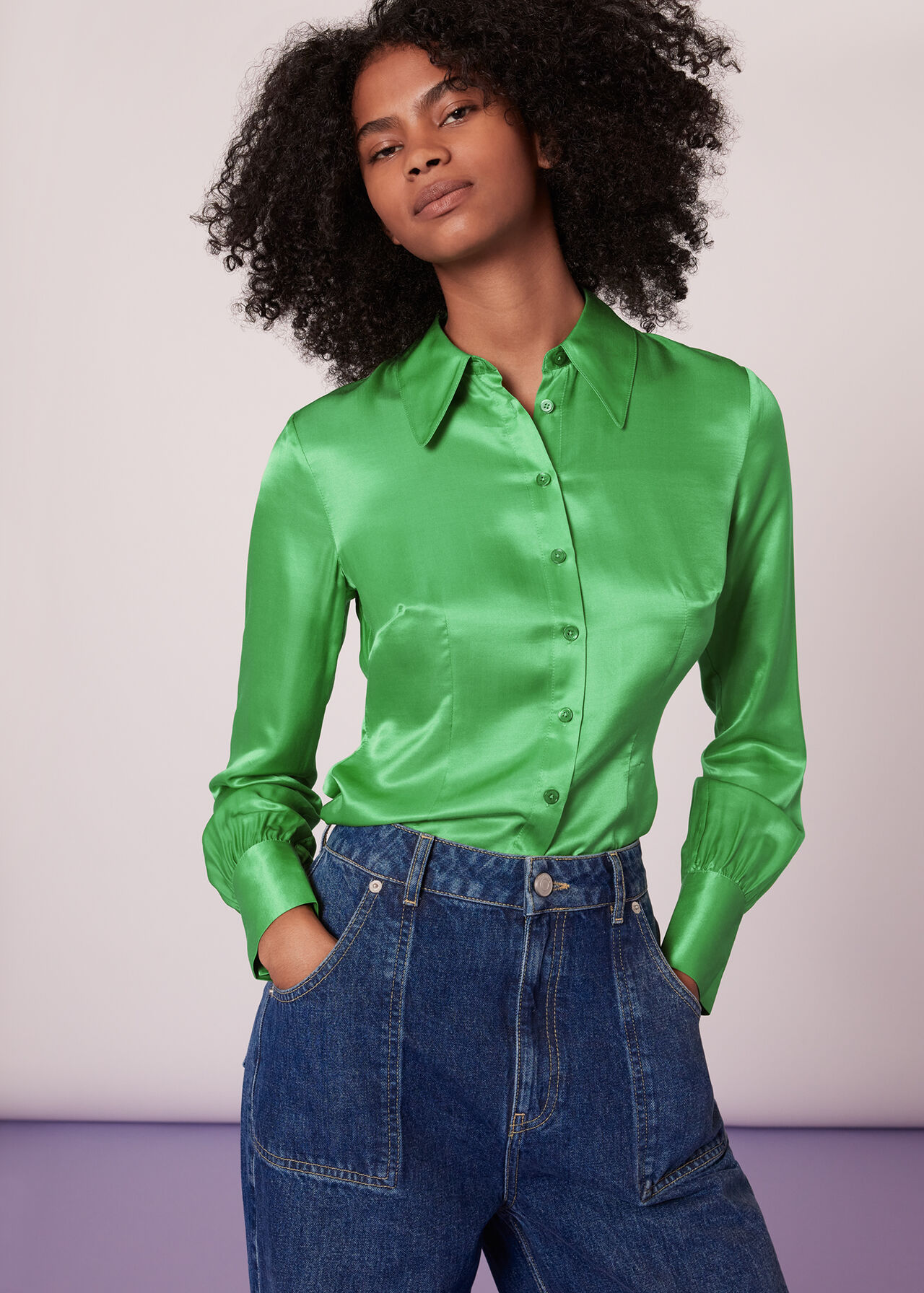 Hallie Silk Mix Shirt