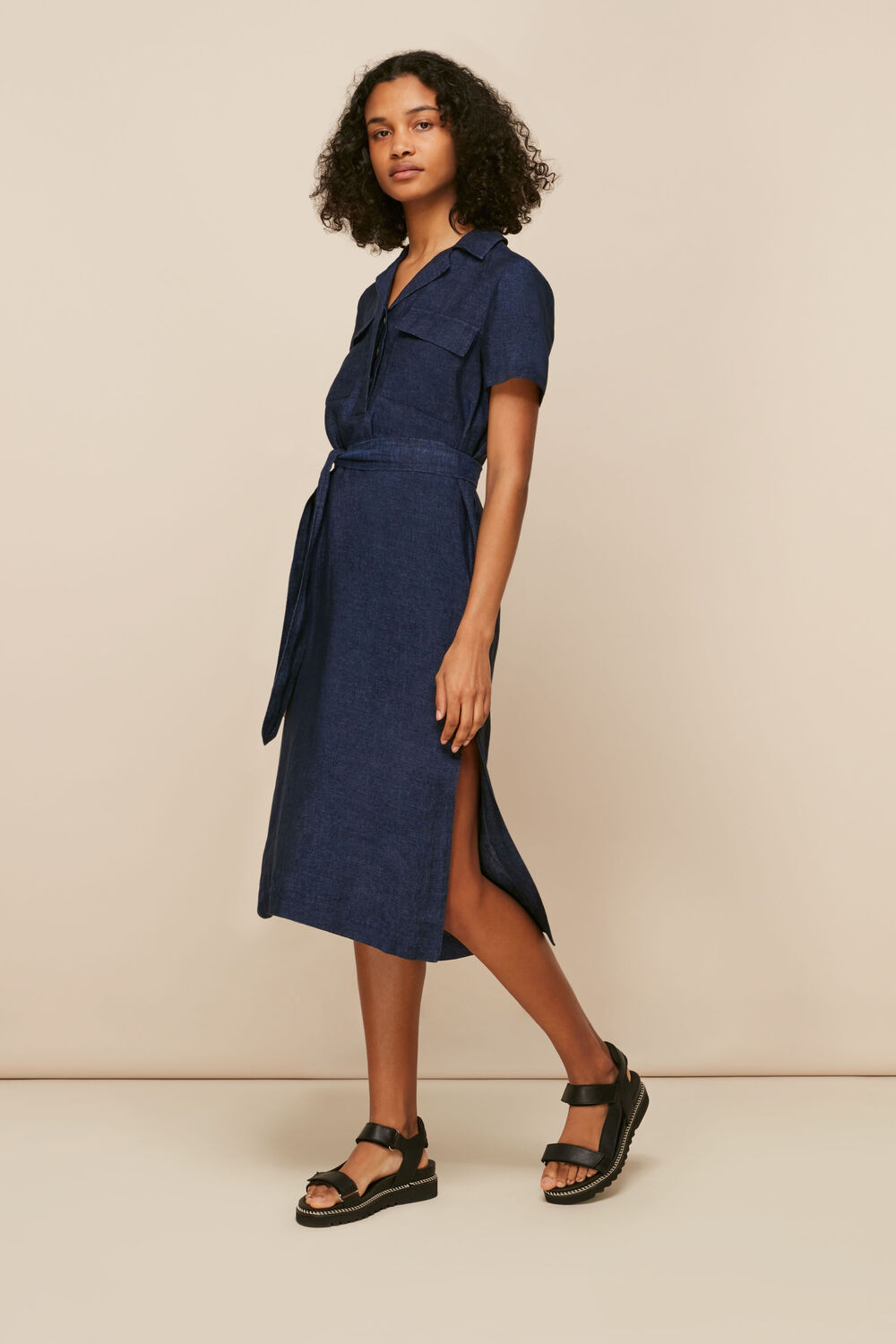Easy Linen Shirt Dress