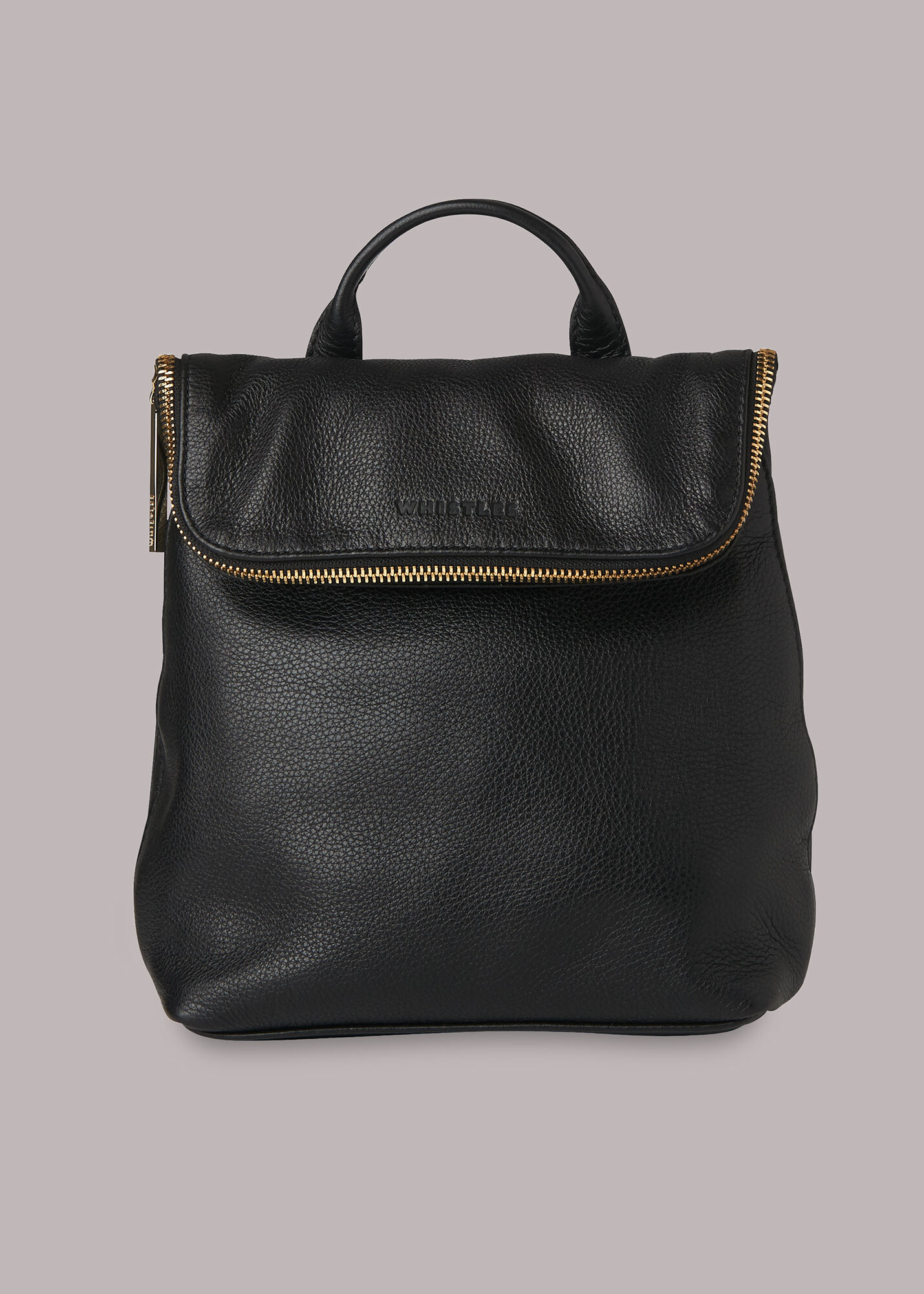 Mini backpack leather black cheap