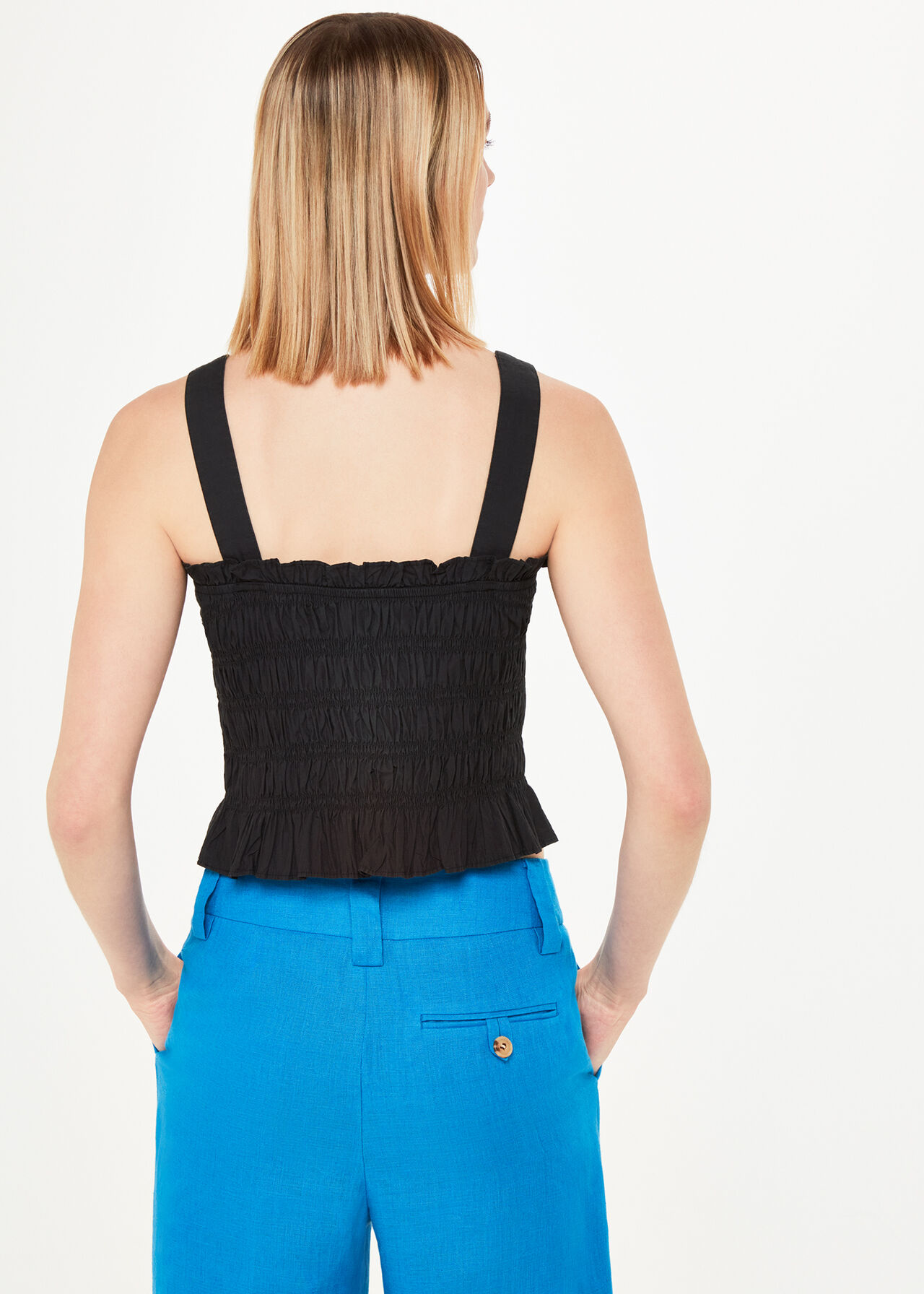Saskia Crinkle Strappy Top