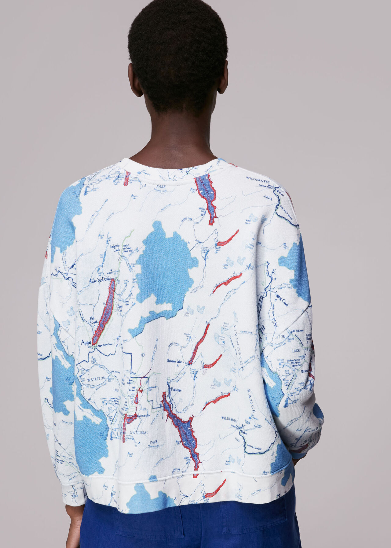 Map Print Sweatshirt