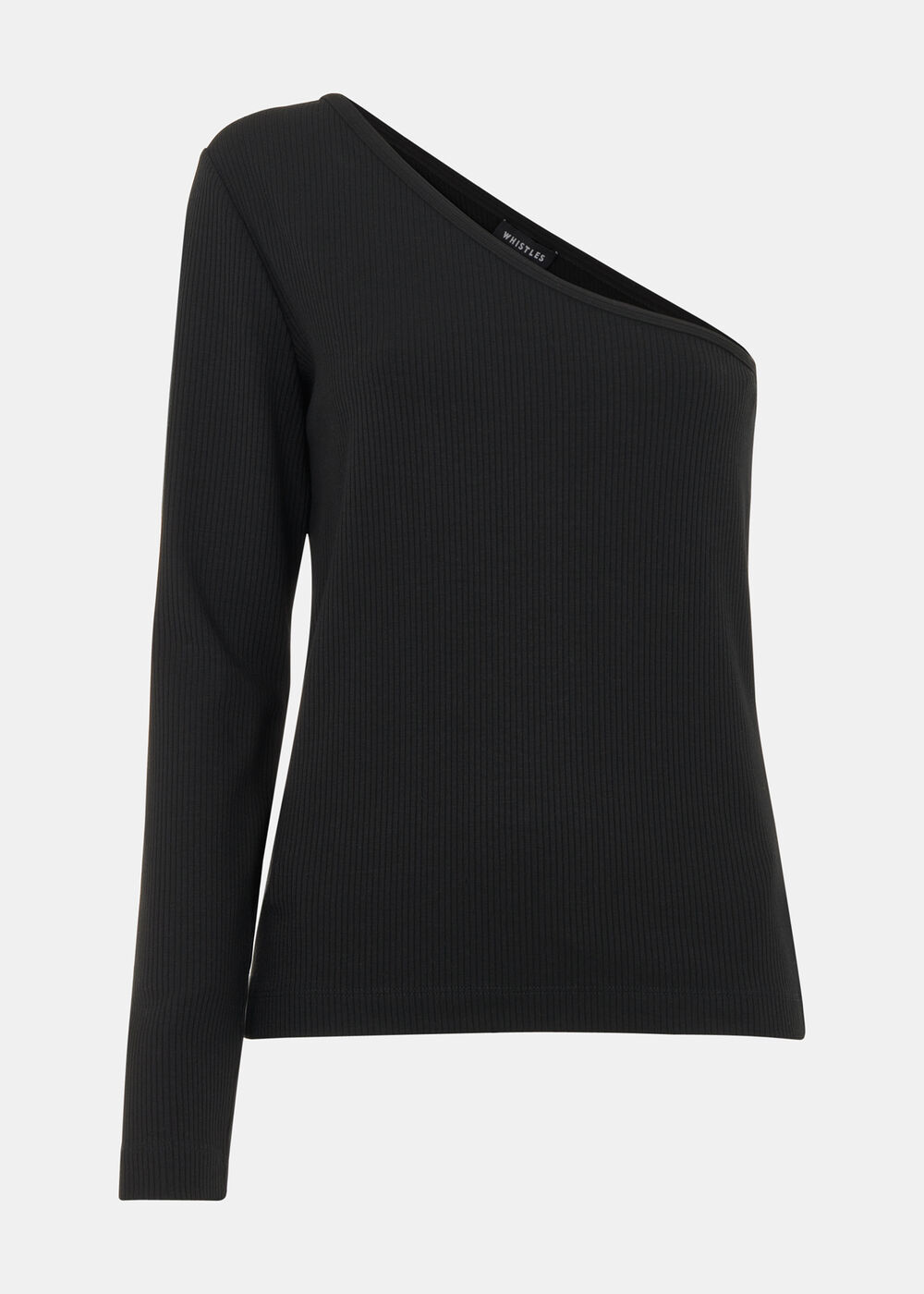 One Sleeve Ribbed Top