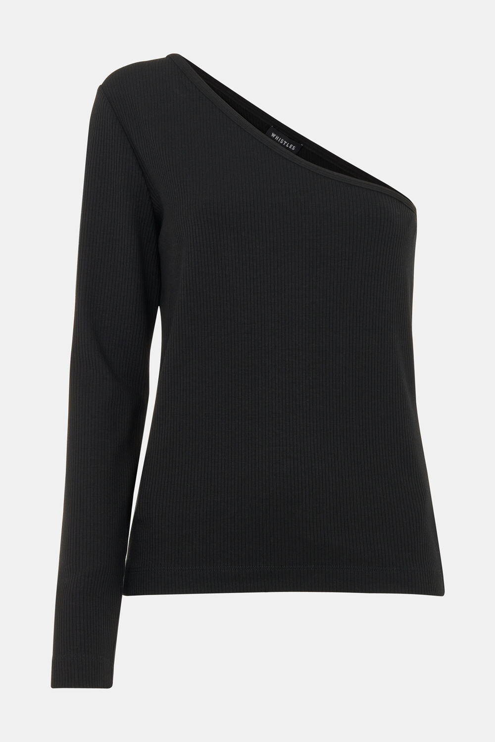 One Sleeve Ribbed Top