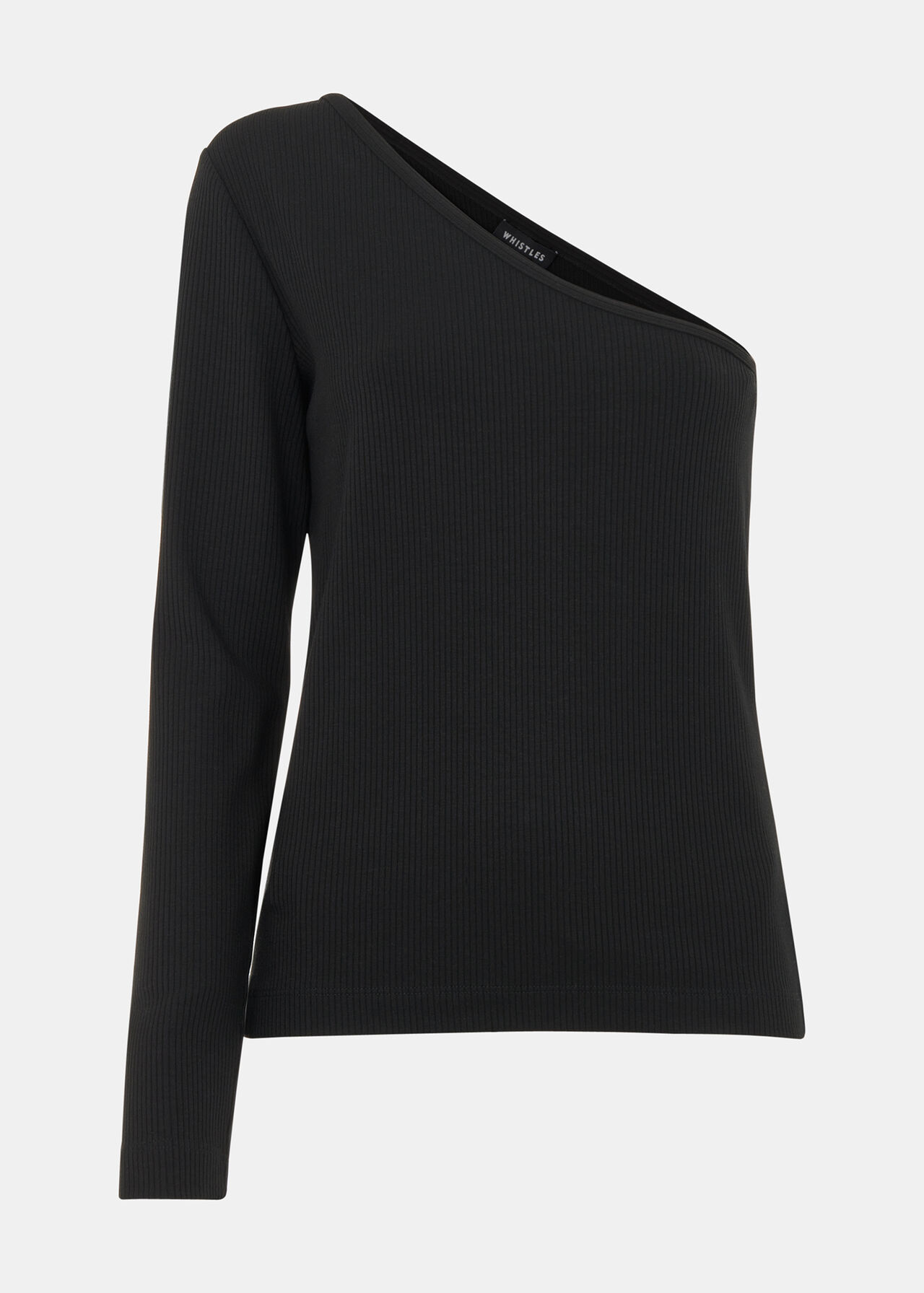 One Sleeve Ribbed Top