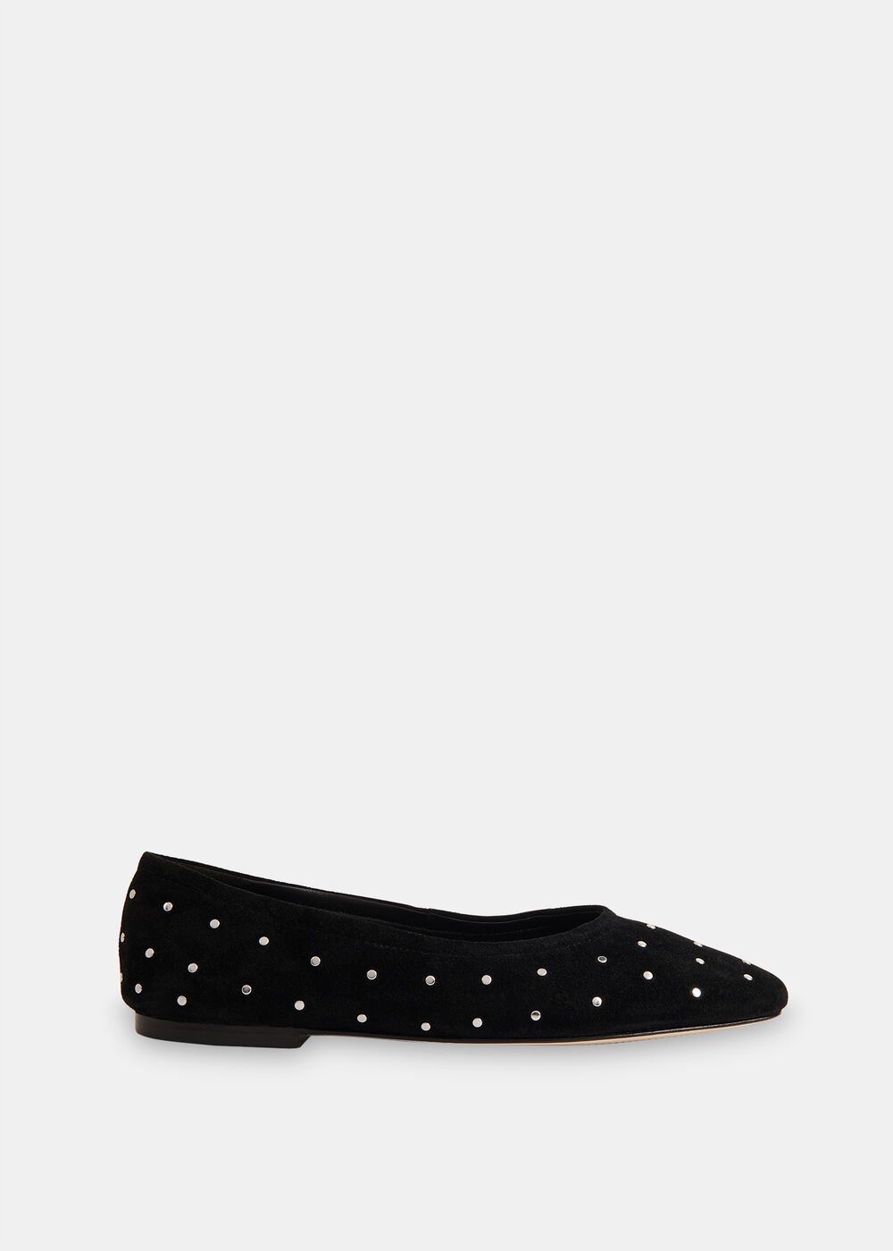 Karina Suede Stud Ballet Pump