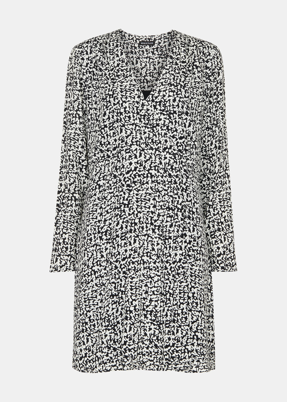 Scribble Print Flippy Dress