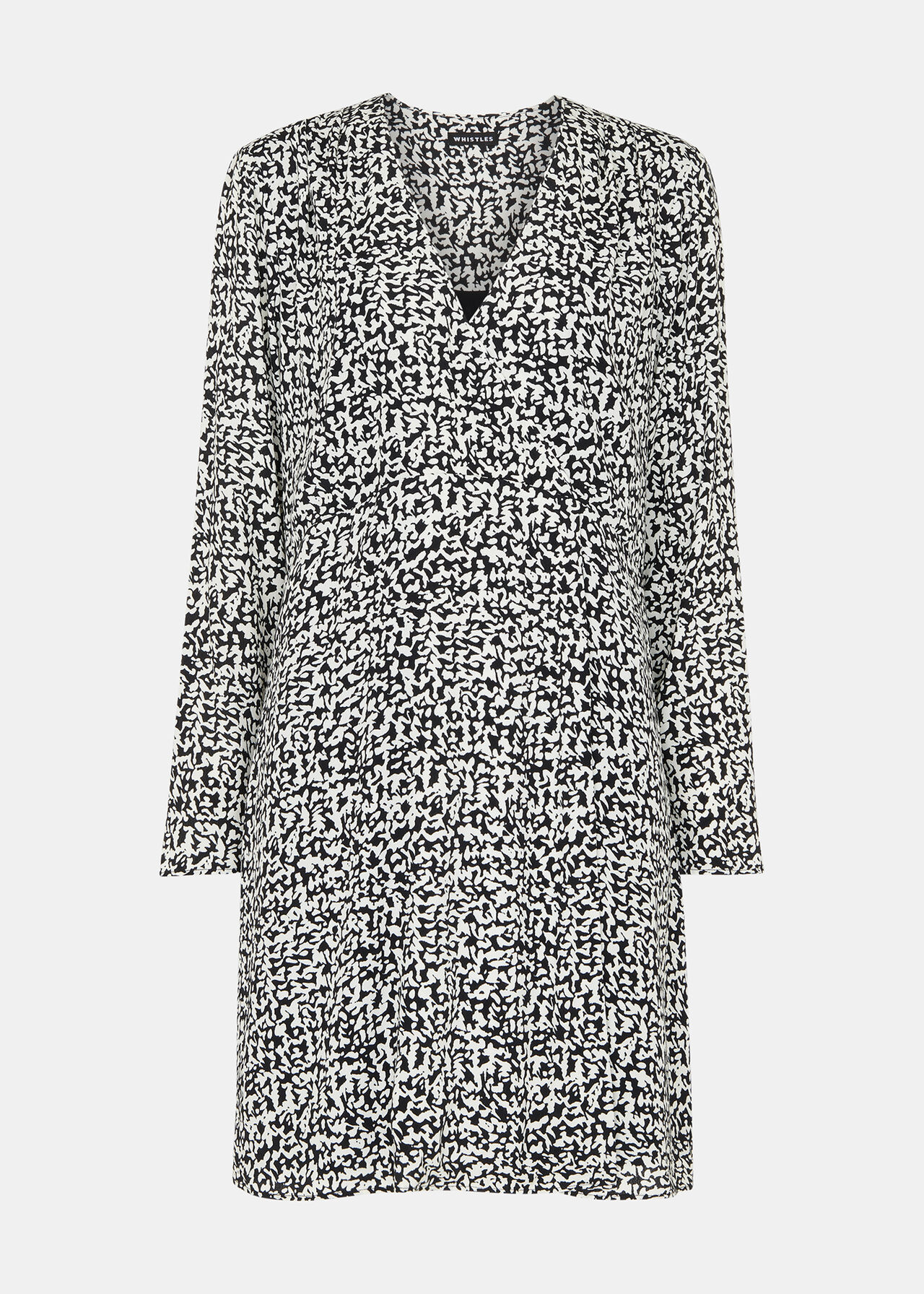 Scribble Print Flippy Dress