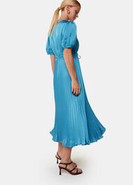 Delilah Satin Pleat Dress