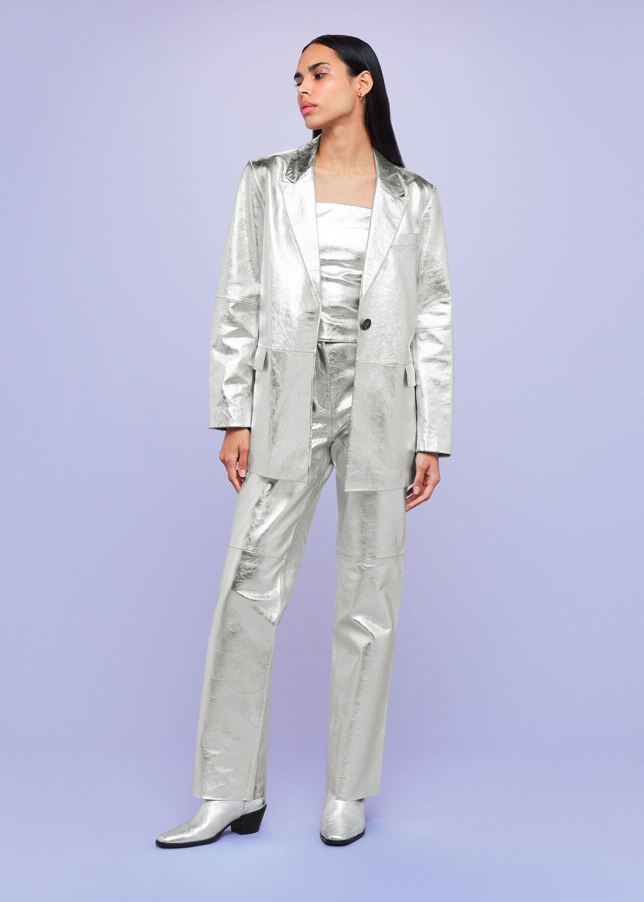 Cosmo Leather Blazer