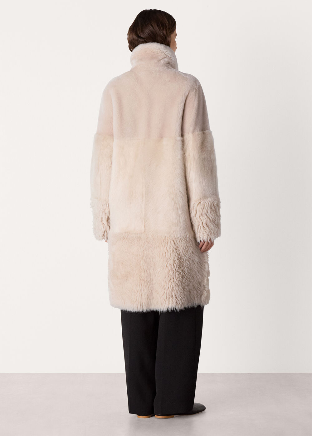 Cossma Shearling Longline Coat