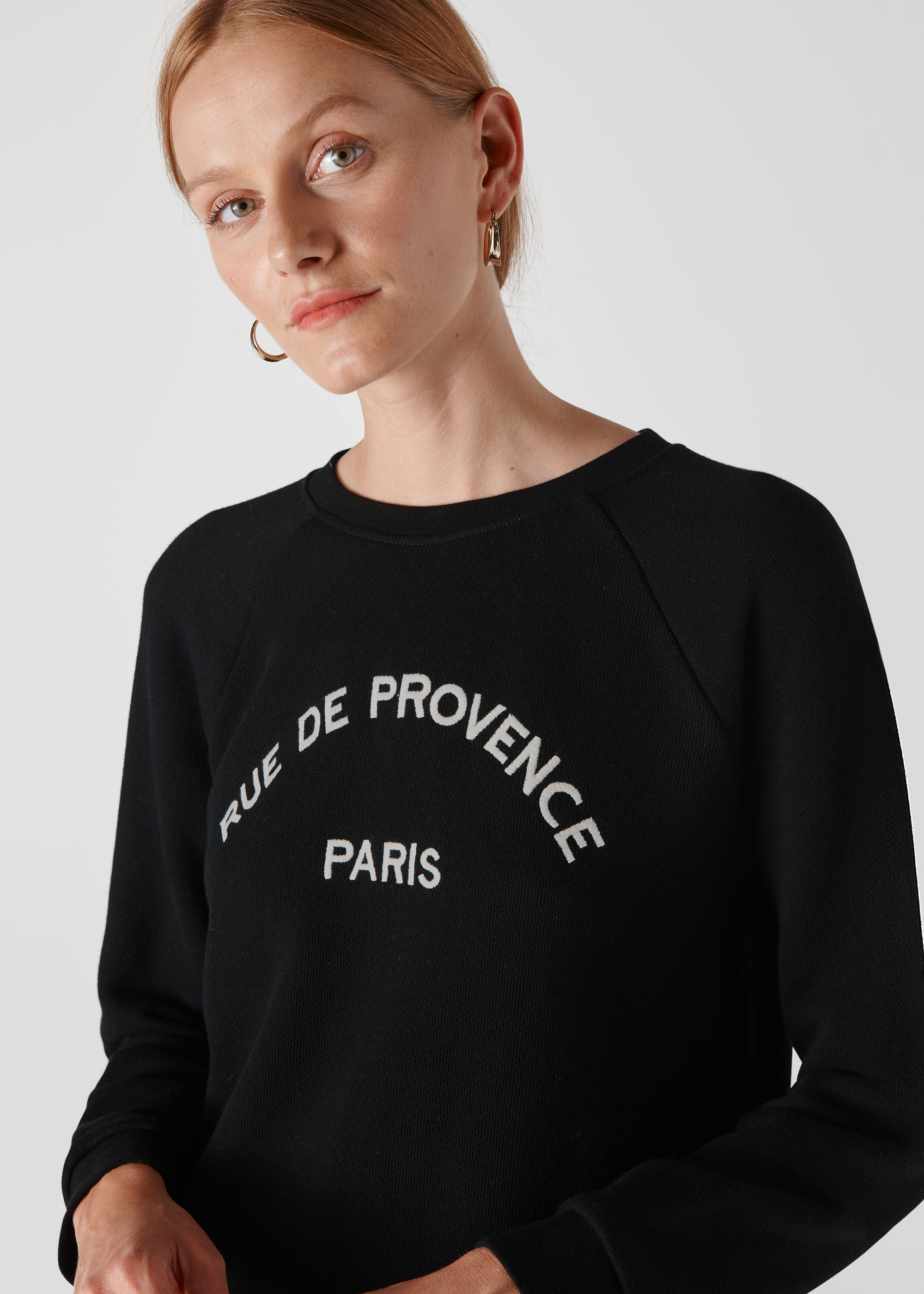 Black Rue De Provence Sweatshirt