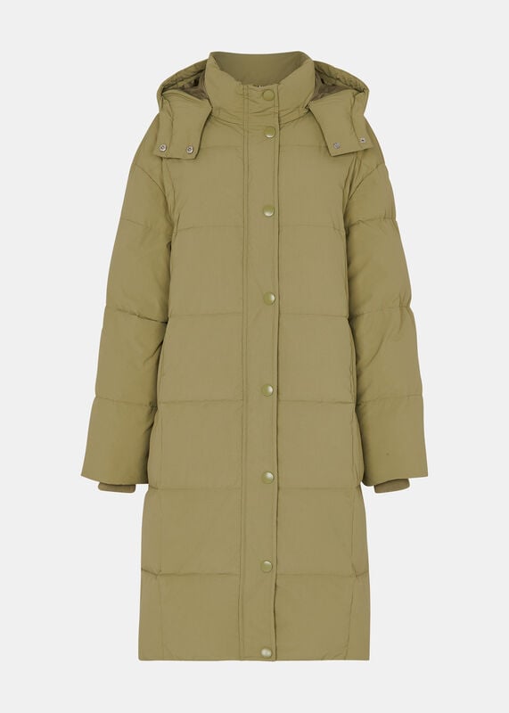 Khaki Una Puffa Coat
