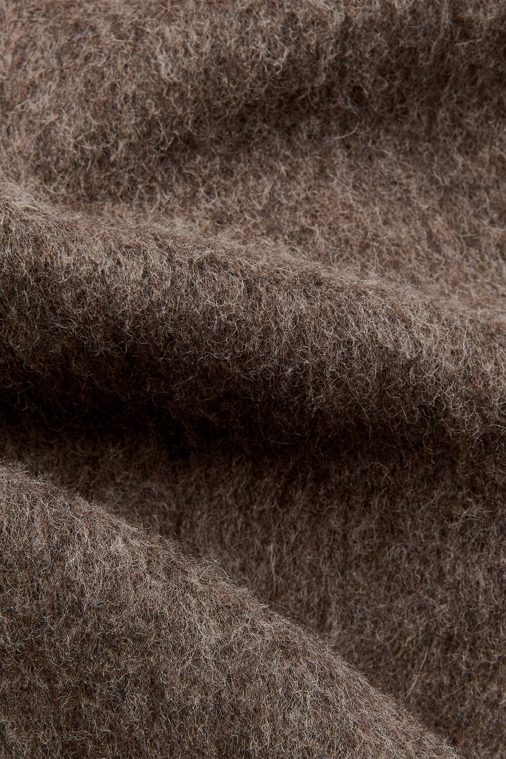 Taupe Maxi Double Breasted Wool Coat