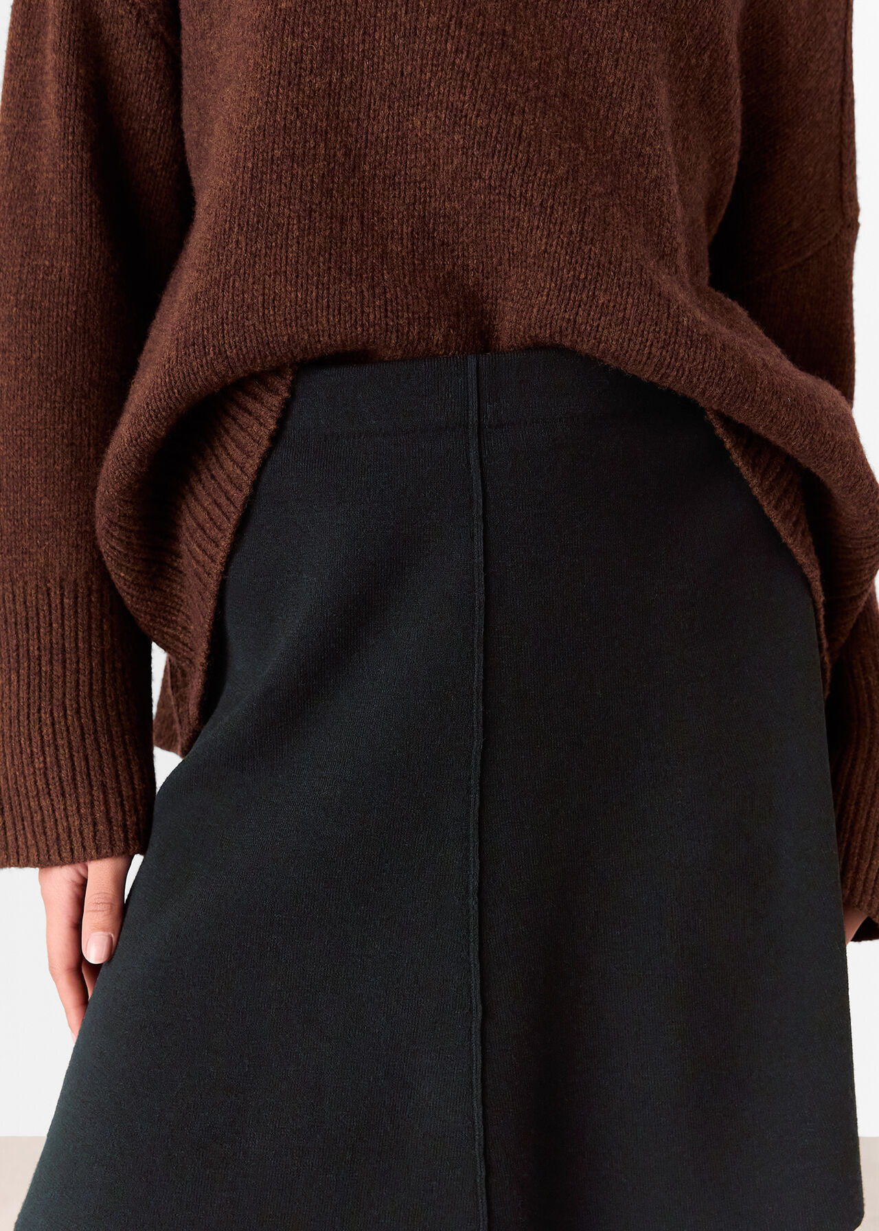 Whistles Flippy knitted Mini Skirt
