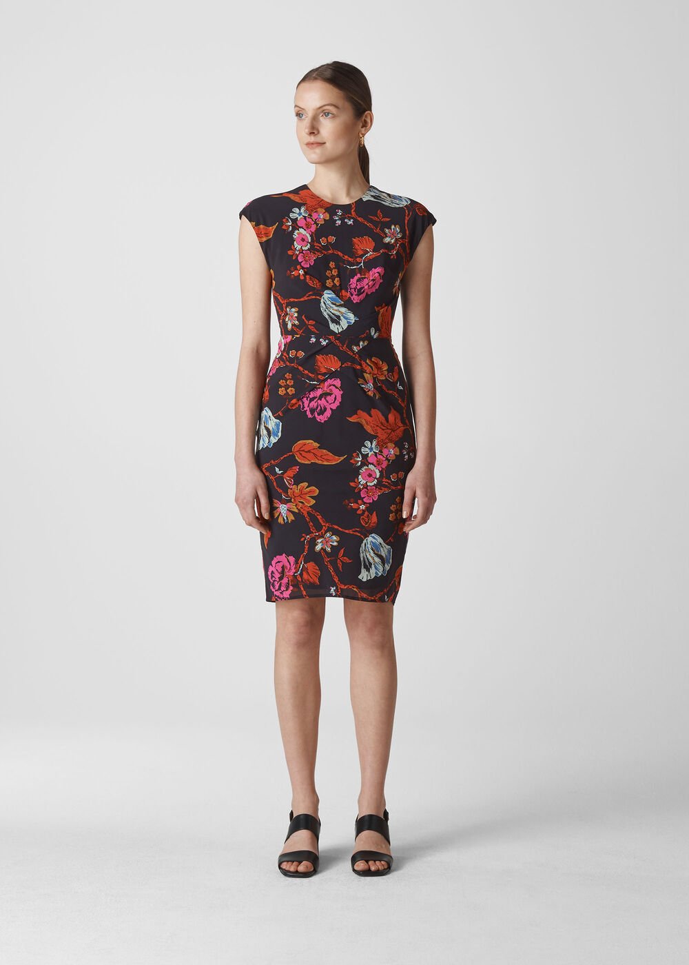 Scarf Print Silk Bodycon Multicolour